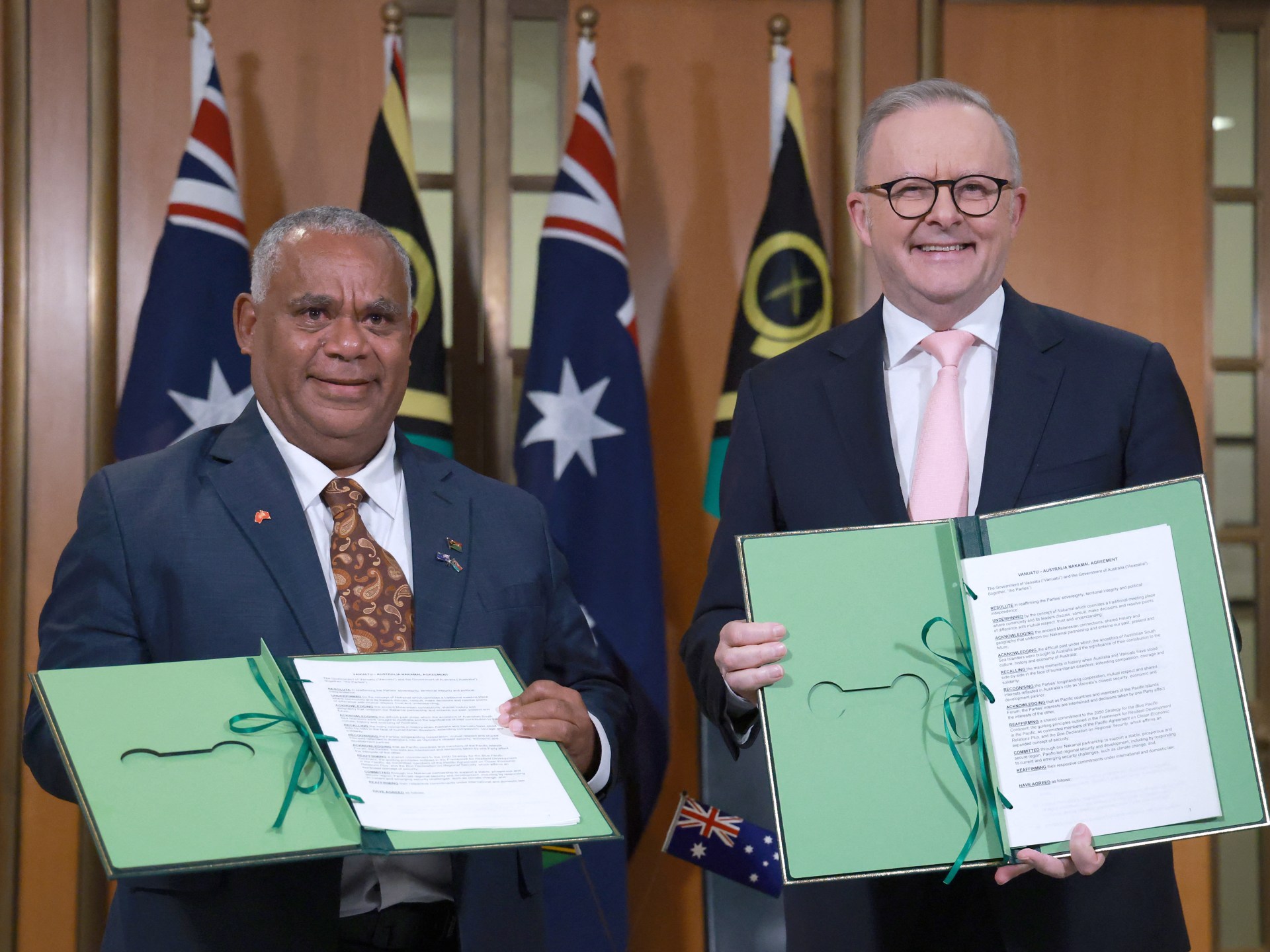 Australia and Vanuatu agree on joint defense against foreign military presence