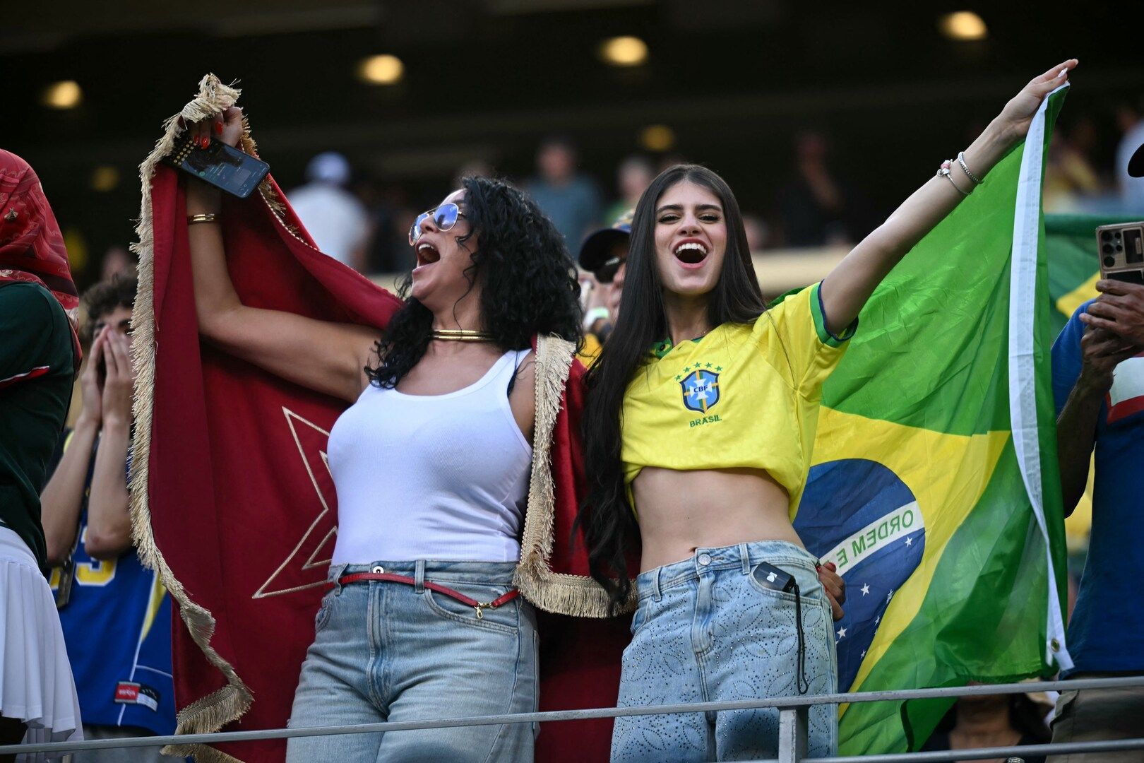 Brazil and Morocco Kick Off International Friendly Match in Electric Atmosphere