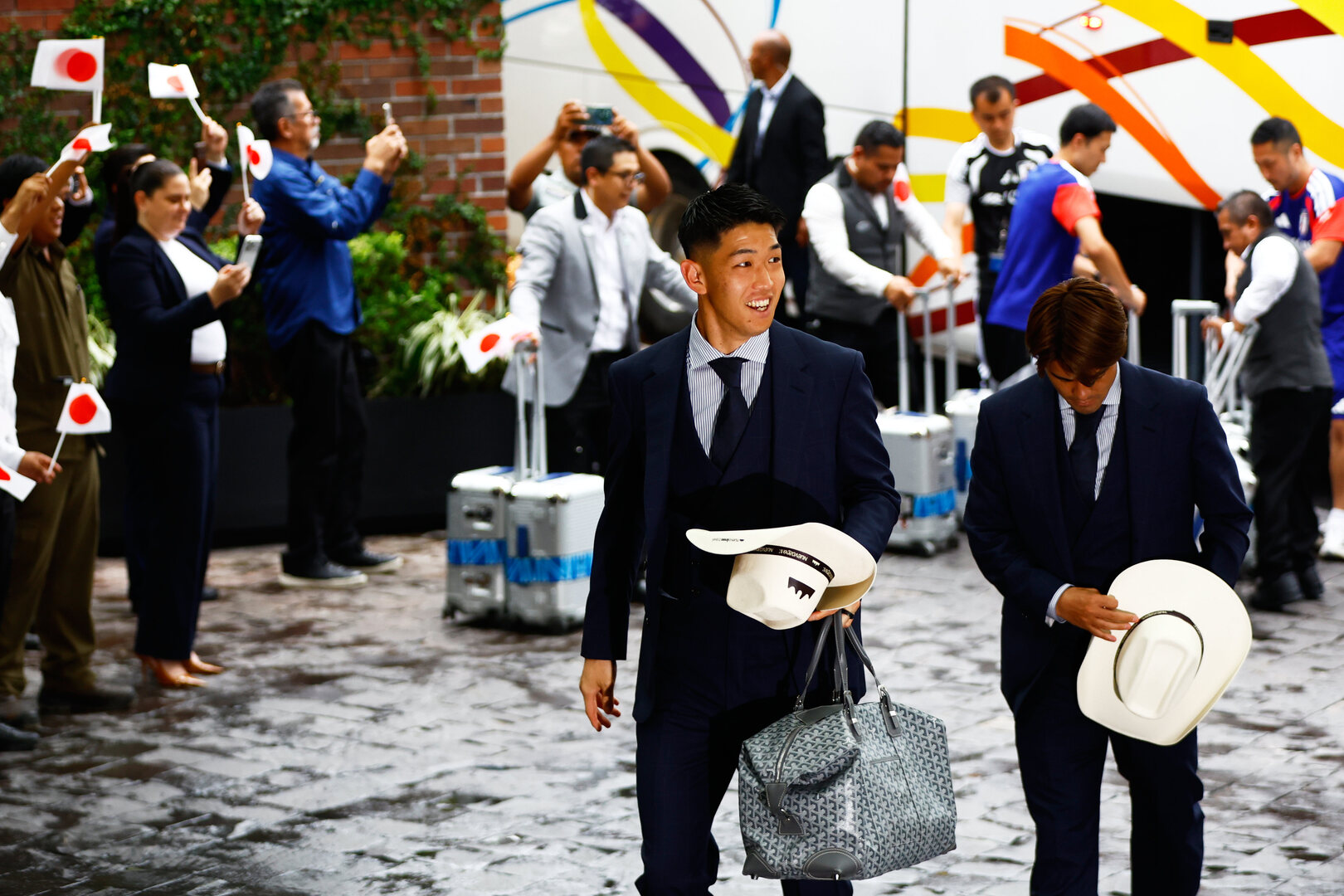 Japanese Football Team Wears Cowboy Hats for World Cup Preparations