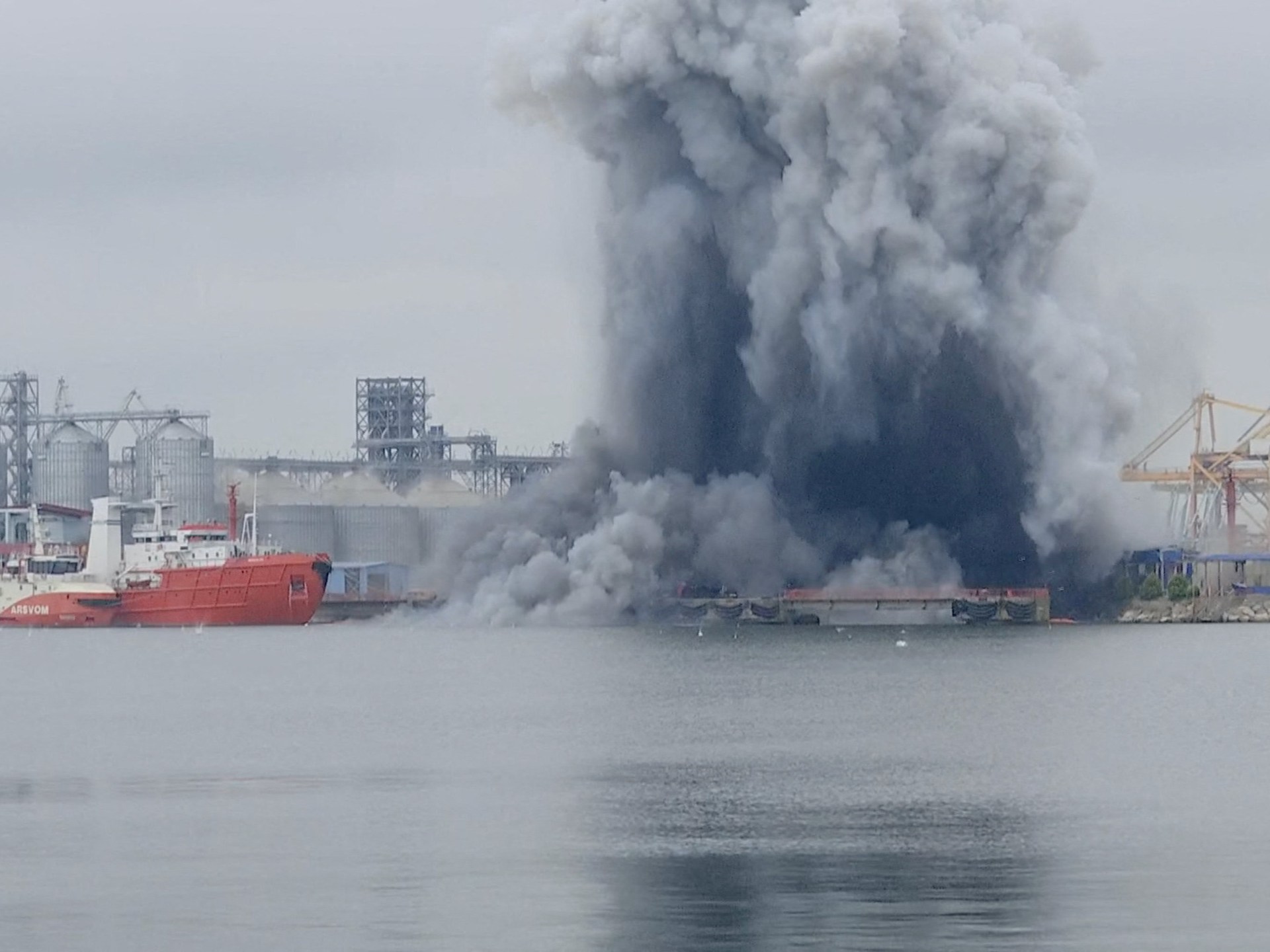 Marine Drone Explodes at Romanian Port