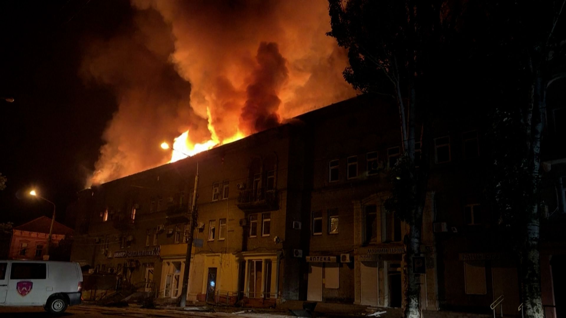 Russian Drone Strikes Residential Building in Eastern Ukraine Region