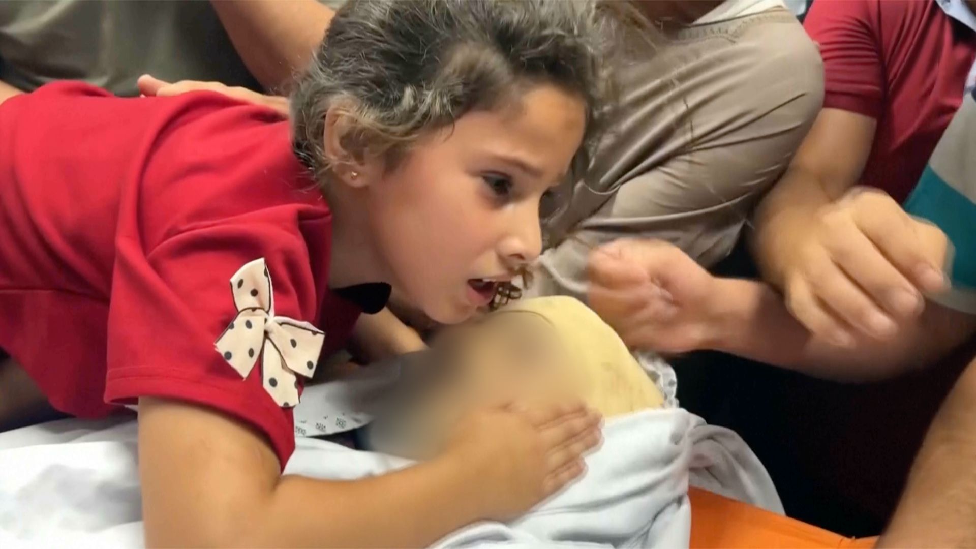Seven-year-old boy mourns loss of father and brother in Gaza attack