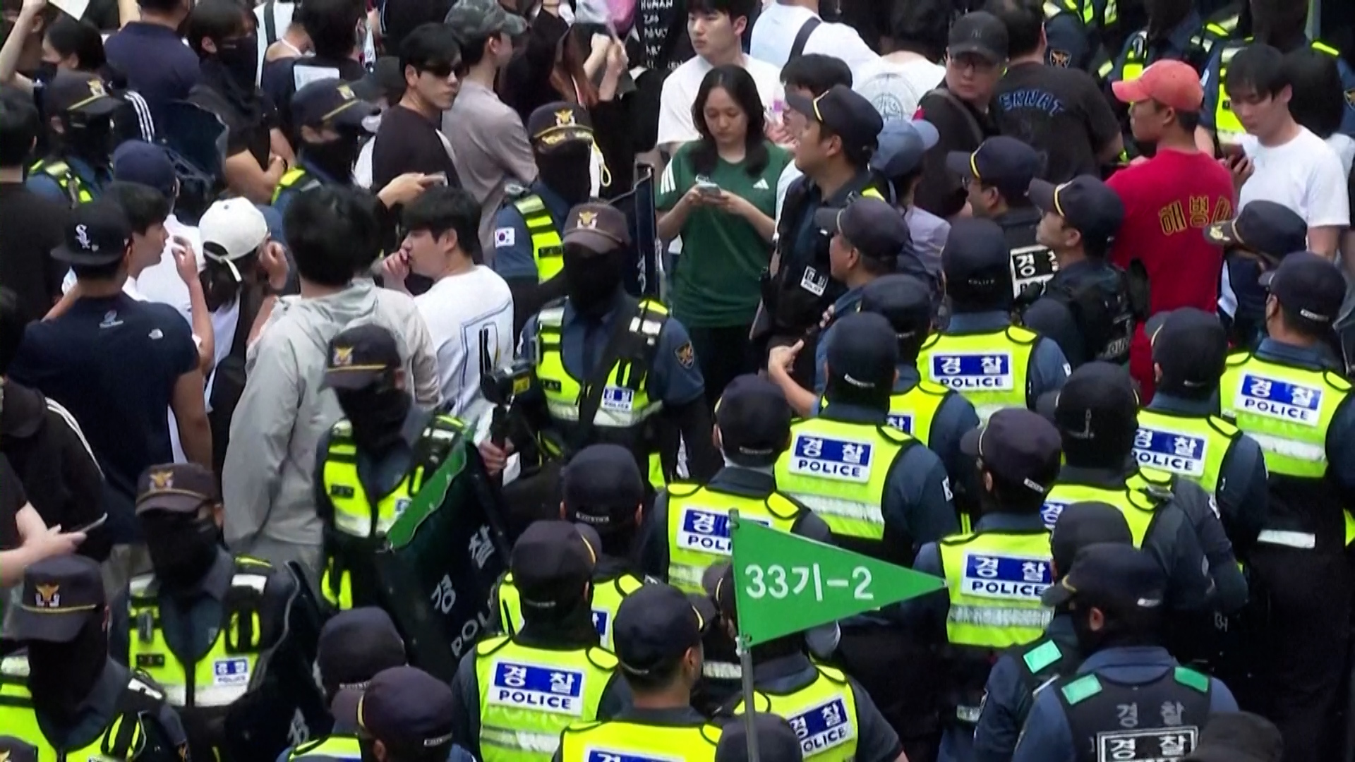 South Korean police disperse 35-hour polling station demonstration